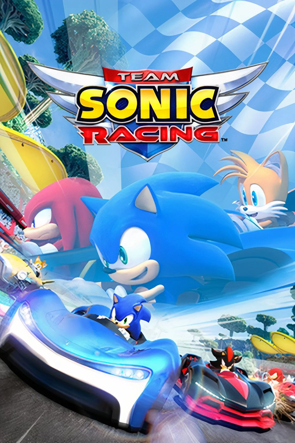 Bìa game Team Sonic Racing, một tựa game đua xe Sonic độc đáo