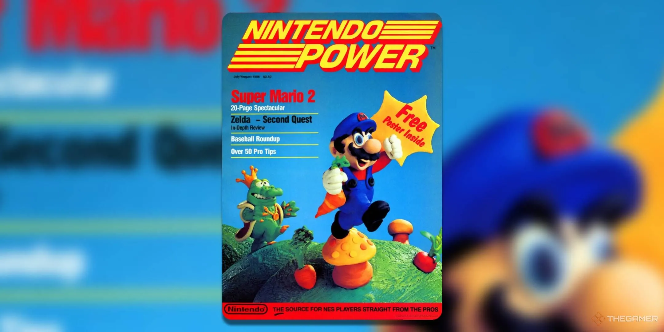Bìa số đầu tiên của tạp chí Nintendo Power (Vol 1) với Mario và Wart từ Super Mario Bros 2.