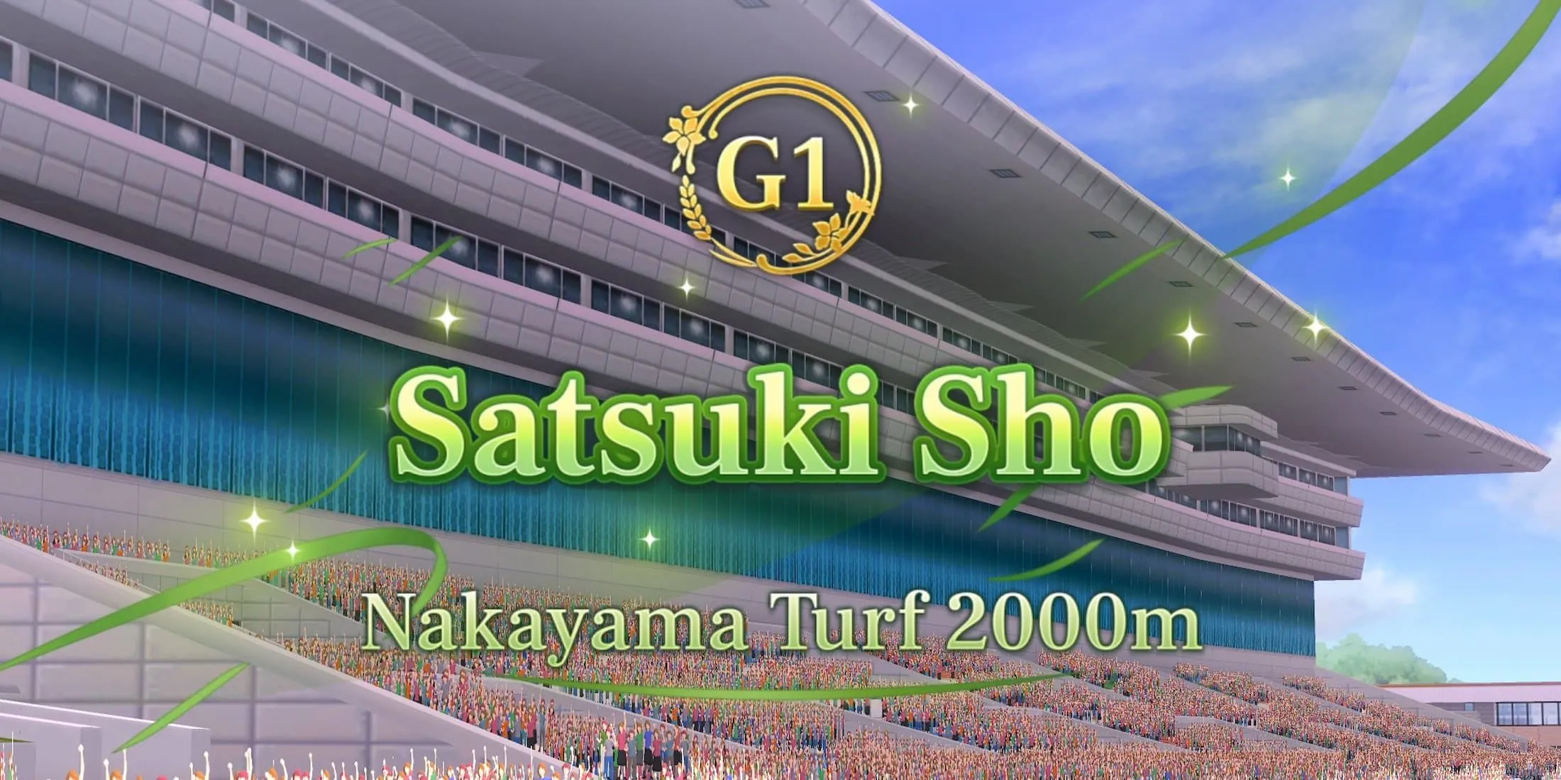 Các cô gái ngựa Umamusume trên đường đua Satsuki Sho