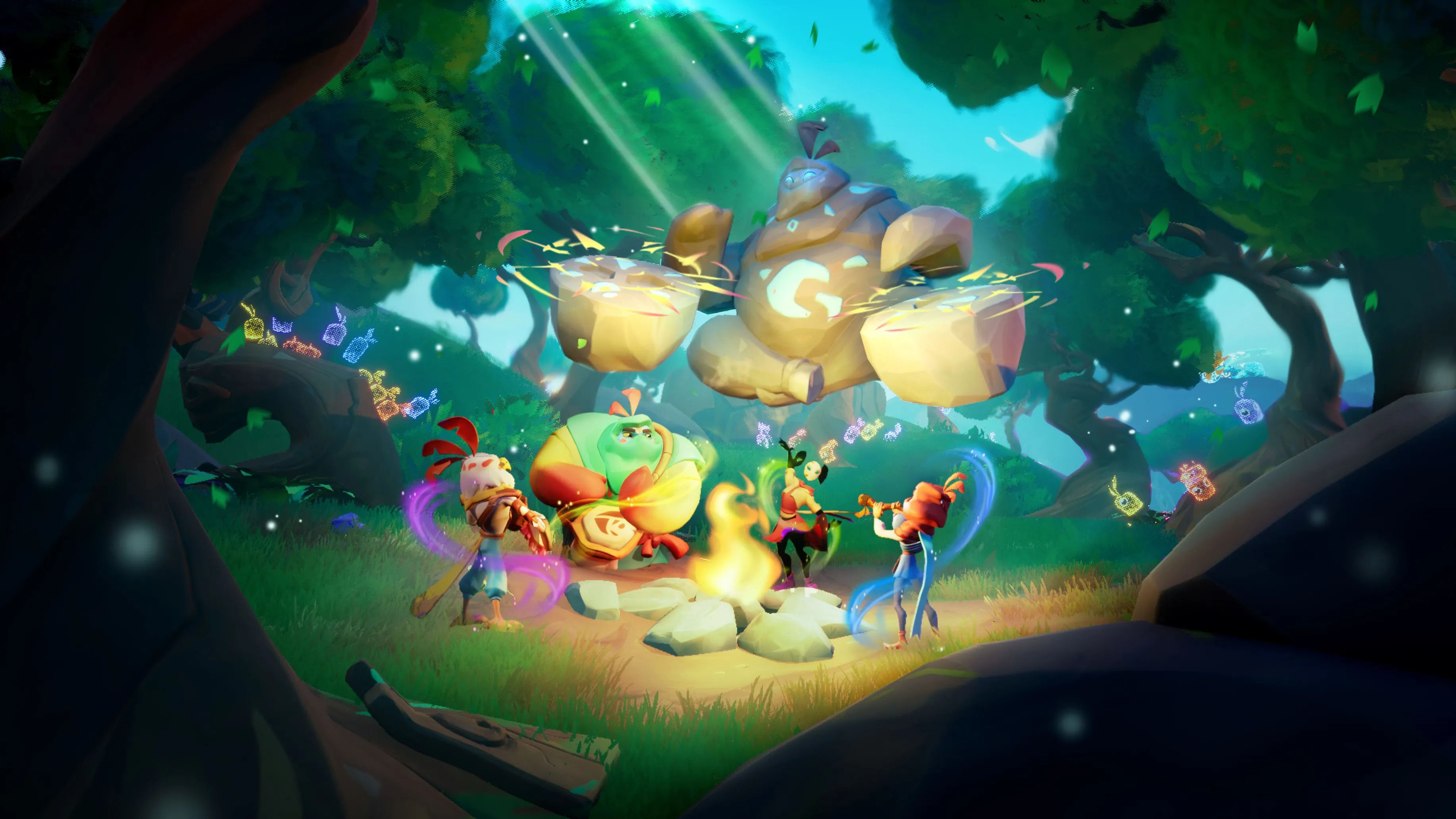 Các nhân vật trong game MAJJAM cùng nhau biểu diễn âm nhạc