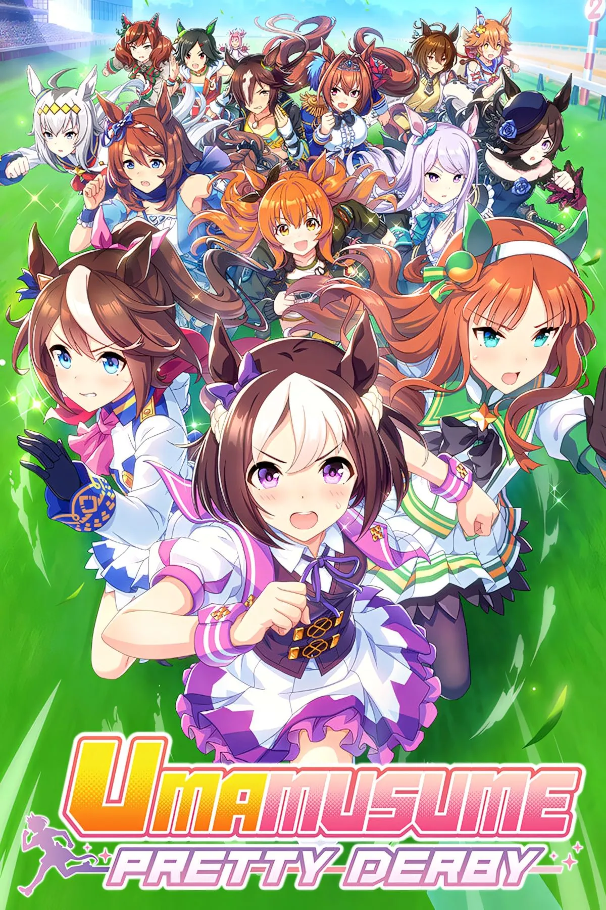 Các nhân vật Umamusume Pretty Derby đa dạng trên ảnh bìa tổng hợp, thể hiện sự phong phú của game.