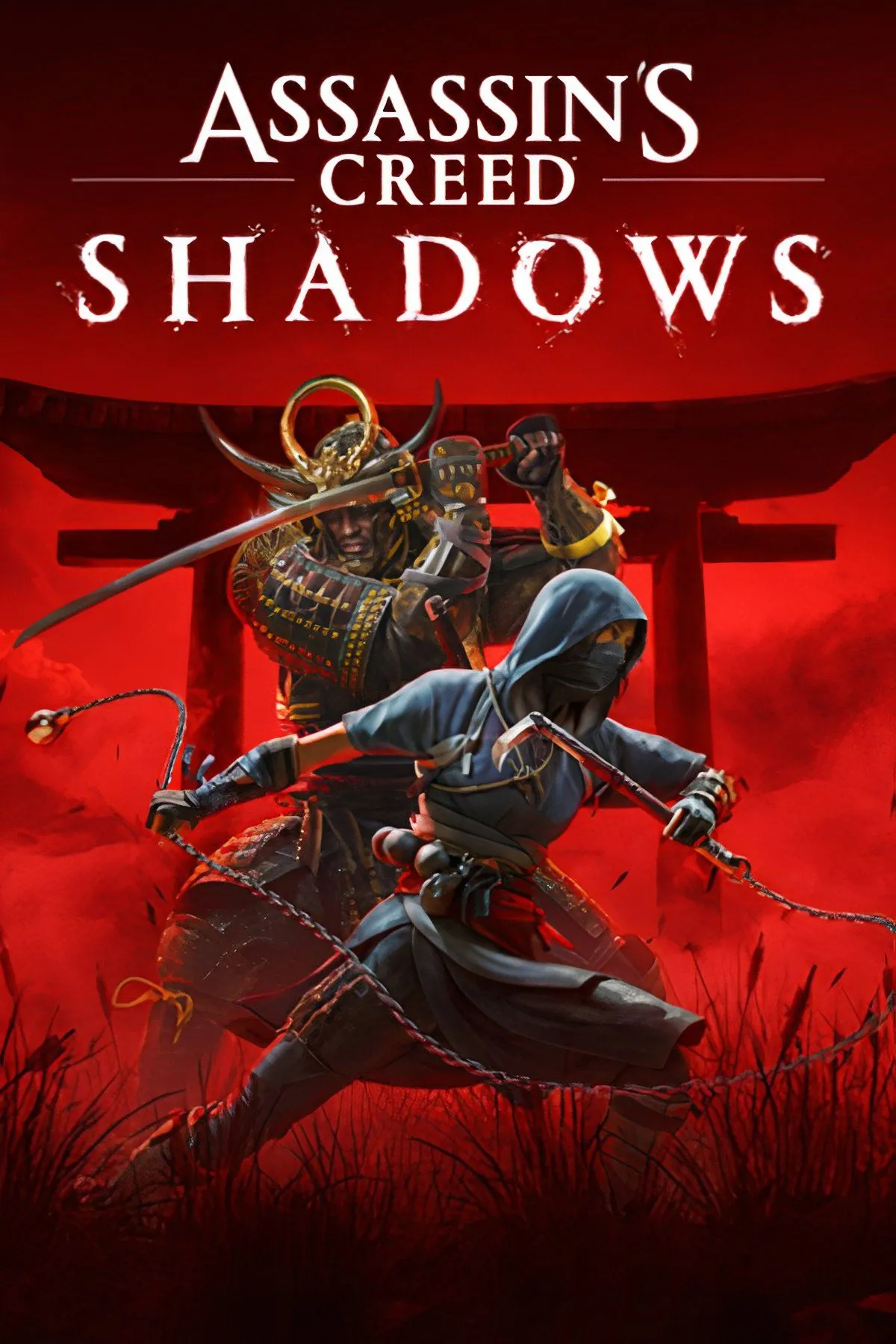 Cảnh chiến đấu của hai nhân vật chính Naoe và Yasuke trong Assassin's Creed Shadows