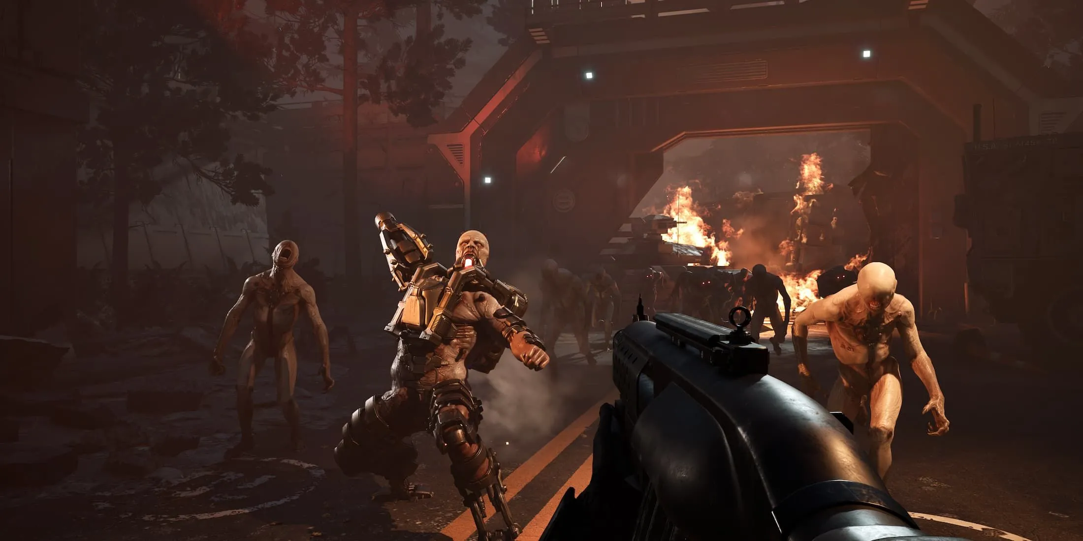 Hord quái vật Husk và Cyst đang tấn công trong Killing Floor 3