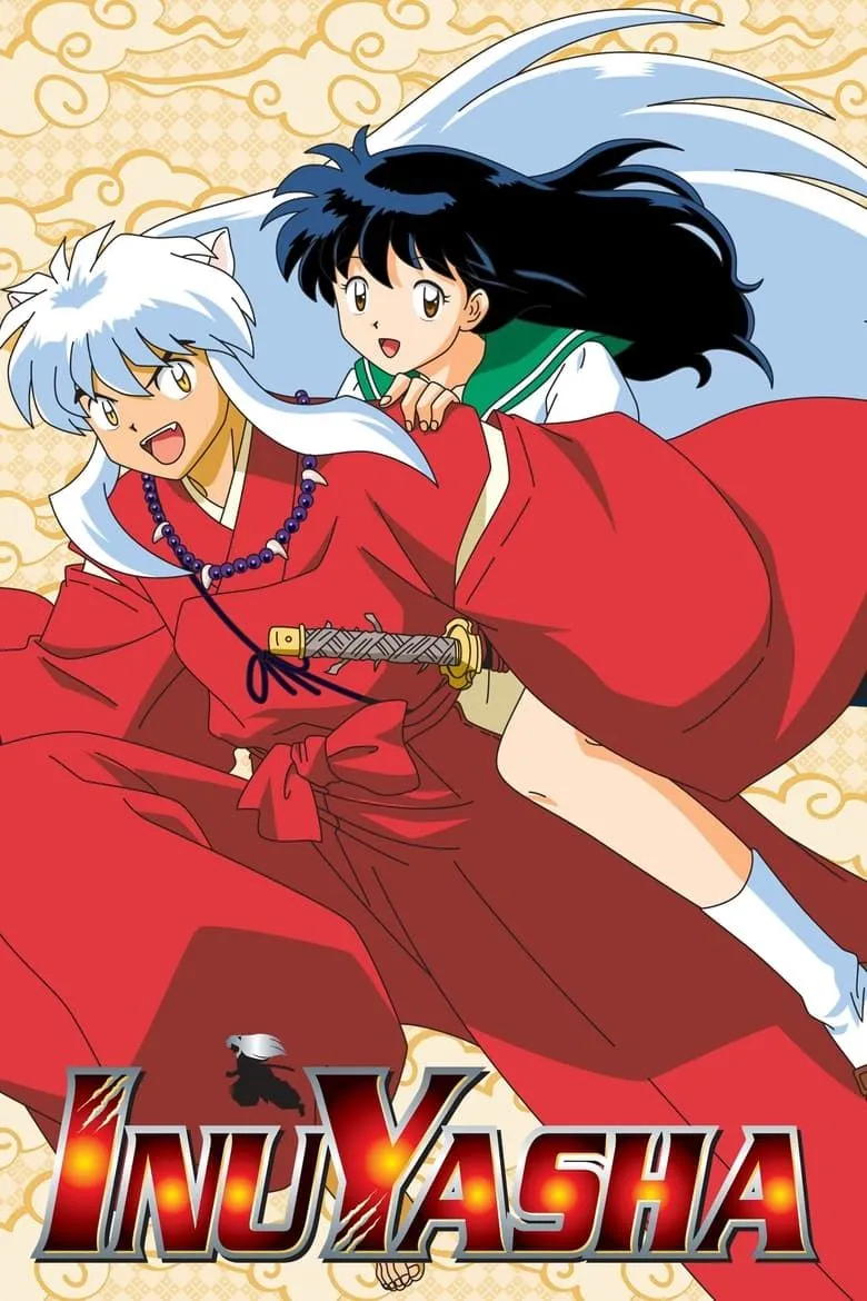 Inuyasha và Kagome trong bối cảnh Nhật Bản phong kiến, chiến đấu với yêu quái Naraku