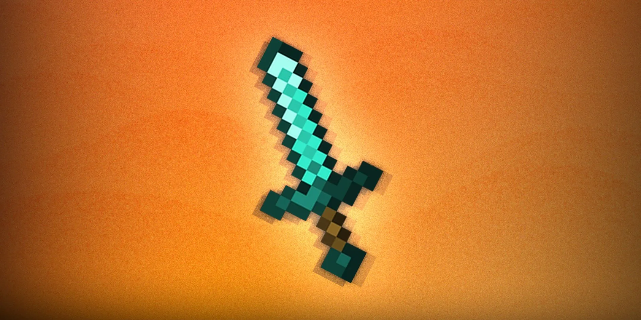 Kiếm Kim Cương màu xanh biếc, biểu tượng sức mạnh trong Minecraft