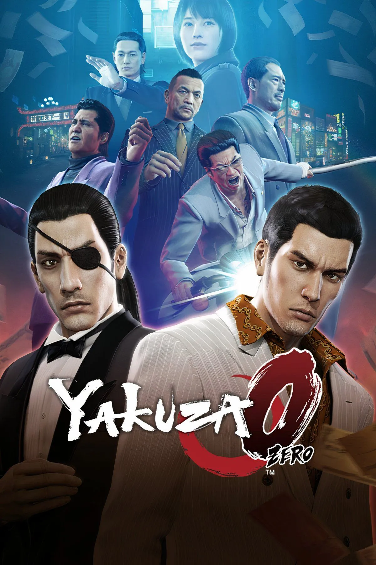 Kiryu Kazuma và Goro Majima trong Yakuza 0, mô tả câu chuyện xã hội đen Nhật Bản