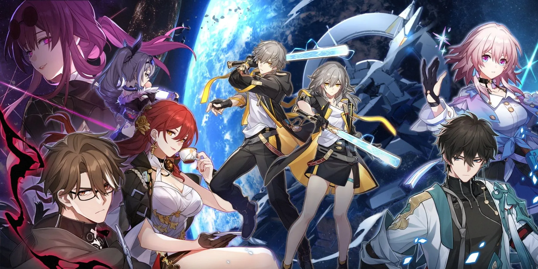 Màn hình khởi động game Honkai Star Rail, nơi người chơi nhận các mã code đổi thưởng.