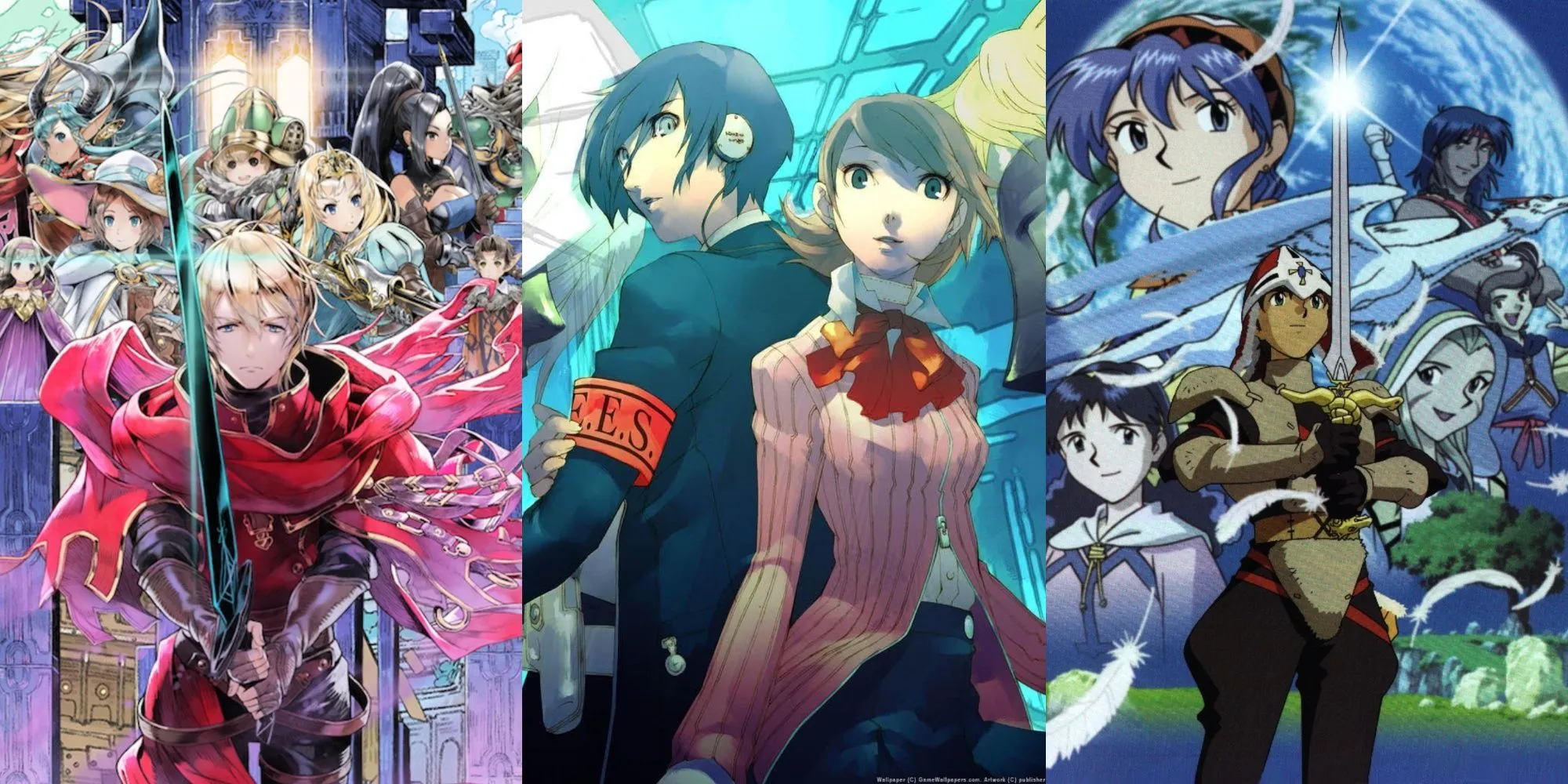 Một số game JRPG nổi bật như Radiant Historia, Persona 3 Reload và Lunar Silver Star Story