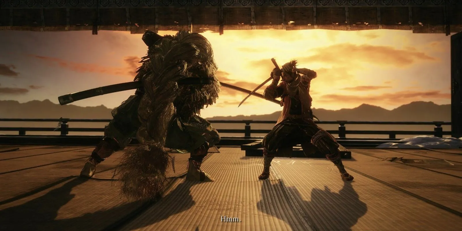 Người chơi đối mặt với Owl trong Sekiro, một trong những trận đấu boss khó nhằn nhất game.