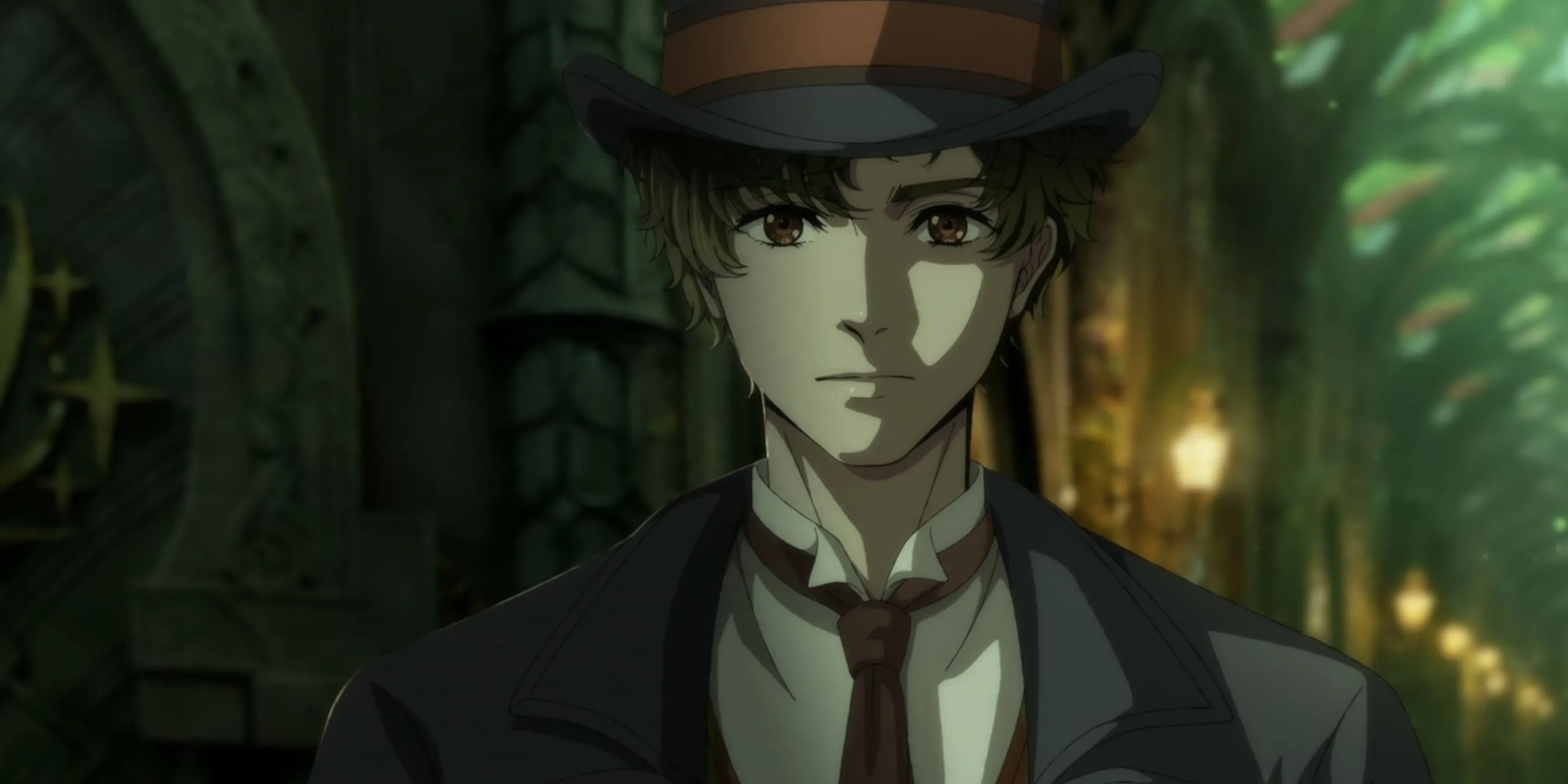 Nhân vật Klein Moretti trong một cảnh của anime Lord of Mysteries, đang thể hiện khả năng của mình trong thế giới phép thuật