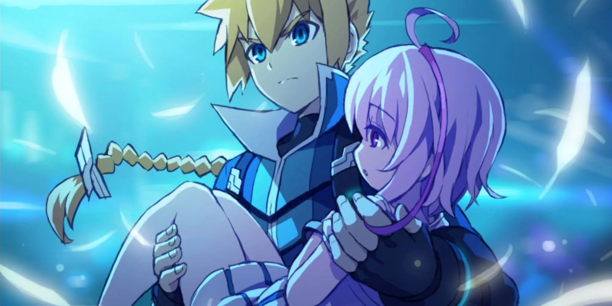 Nữ anh hùng Kirin trong Azure Striker Gunvolt Trilogy Enhanced, sử dụng khả năng dịch chuyển nhanh trong game hành động