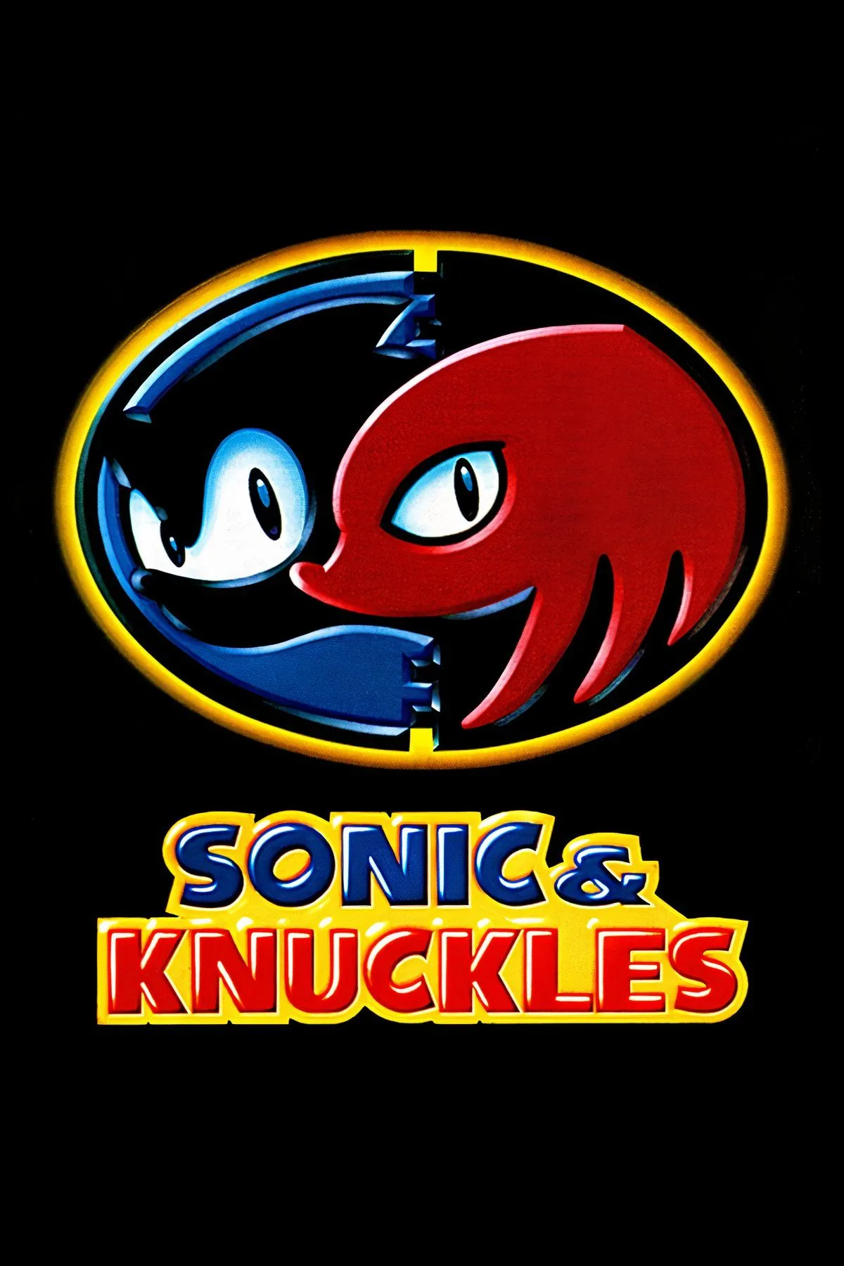Sonic &amp; Knuckles với các nhân vật đang trong một màn chơi đầy màu sắc