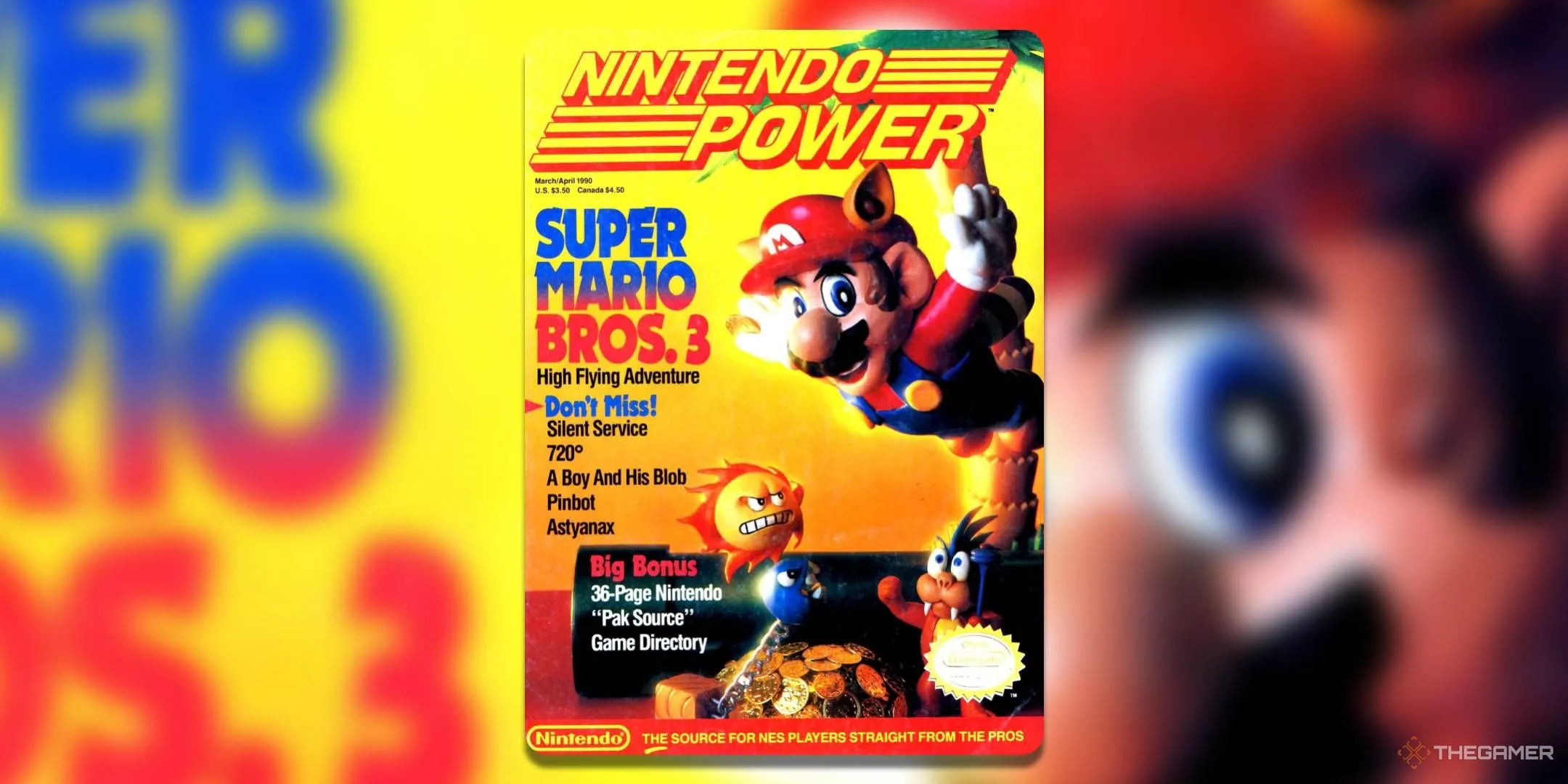 Tạp chí Nintendo Power Volume 11 với biểu tượng Super Mario Bros 3 trên NES.