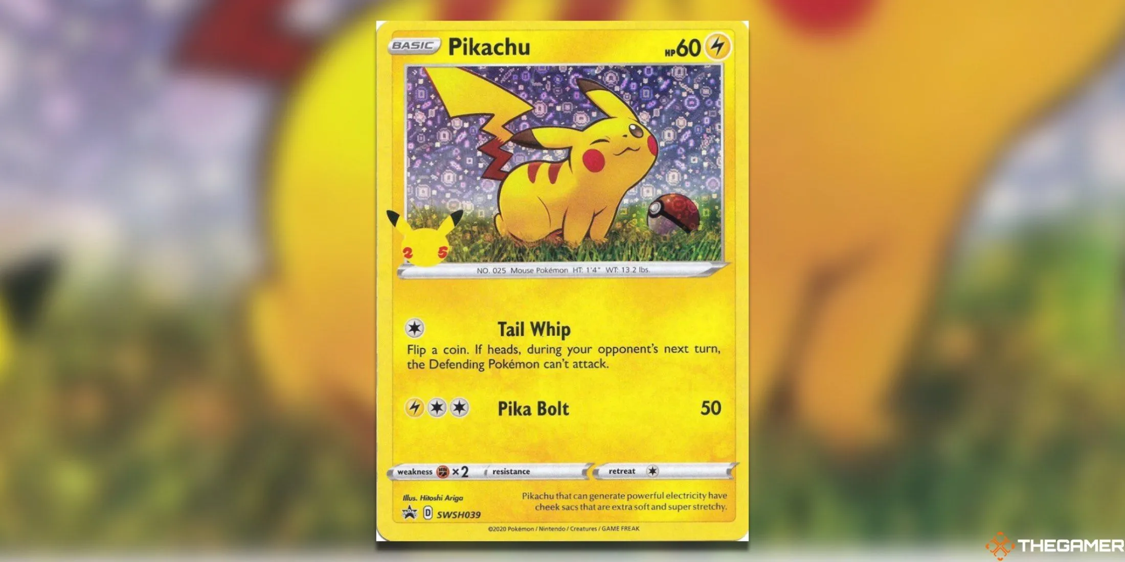 Thẻ bài Pokemon TCG Pikachu SW-SH039 từ bộ promo General Mills