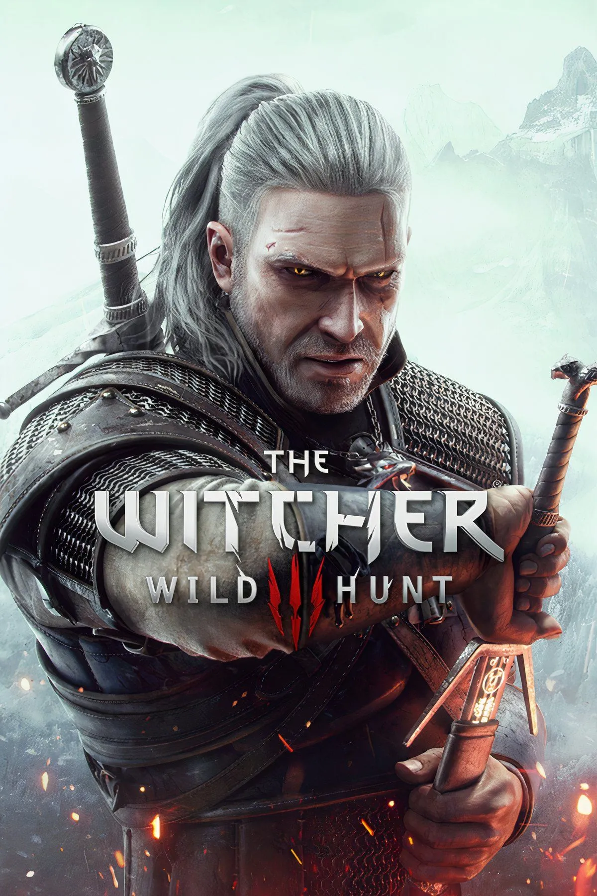 Thợ săn quái vật Geralt of Rivia chiến đấu trong thế giới The Witcher 3: Wild Hunt