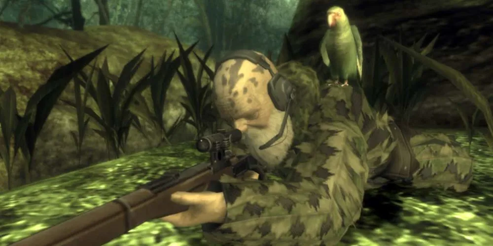Trùm cuối The End với khả năng ngụy trang và bắn tỉa siêu hạng trong Metal Gear Solid 3