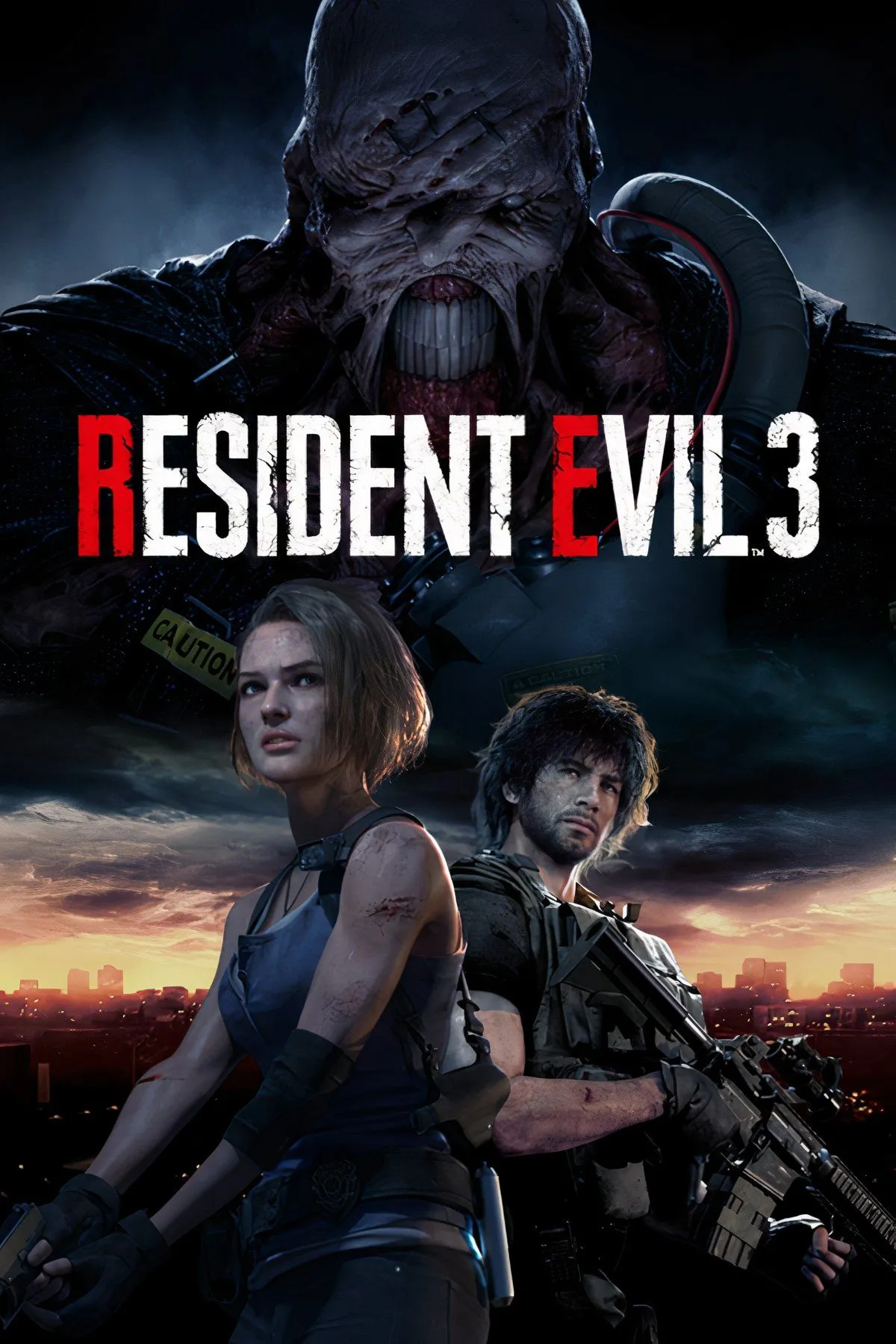 Trùm Nemesis và nhân vật Jill Valentine trong Resident Evil 3 Remake