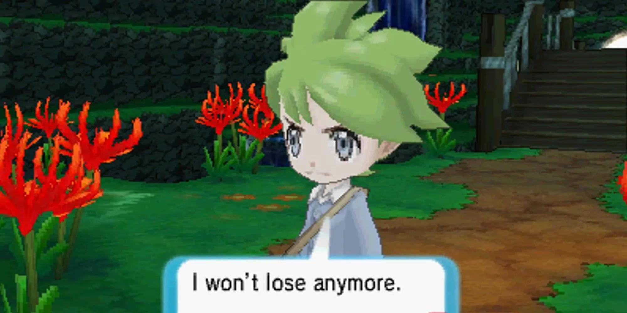 Wally, nhân vật quen thuộc từ Pokémon Omega Ruby và Alpha Sapphire, đang thách đấu người chơi