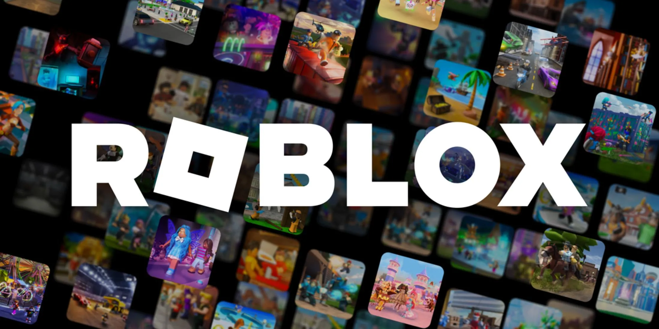 Biểu tượng logo game Roblox nổi bật trên nền xanh