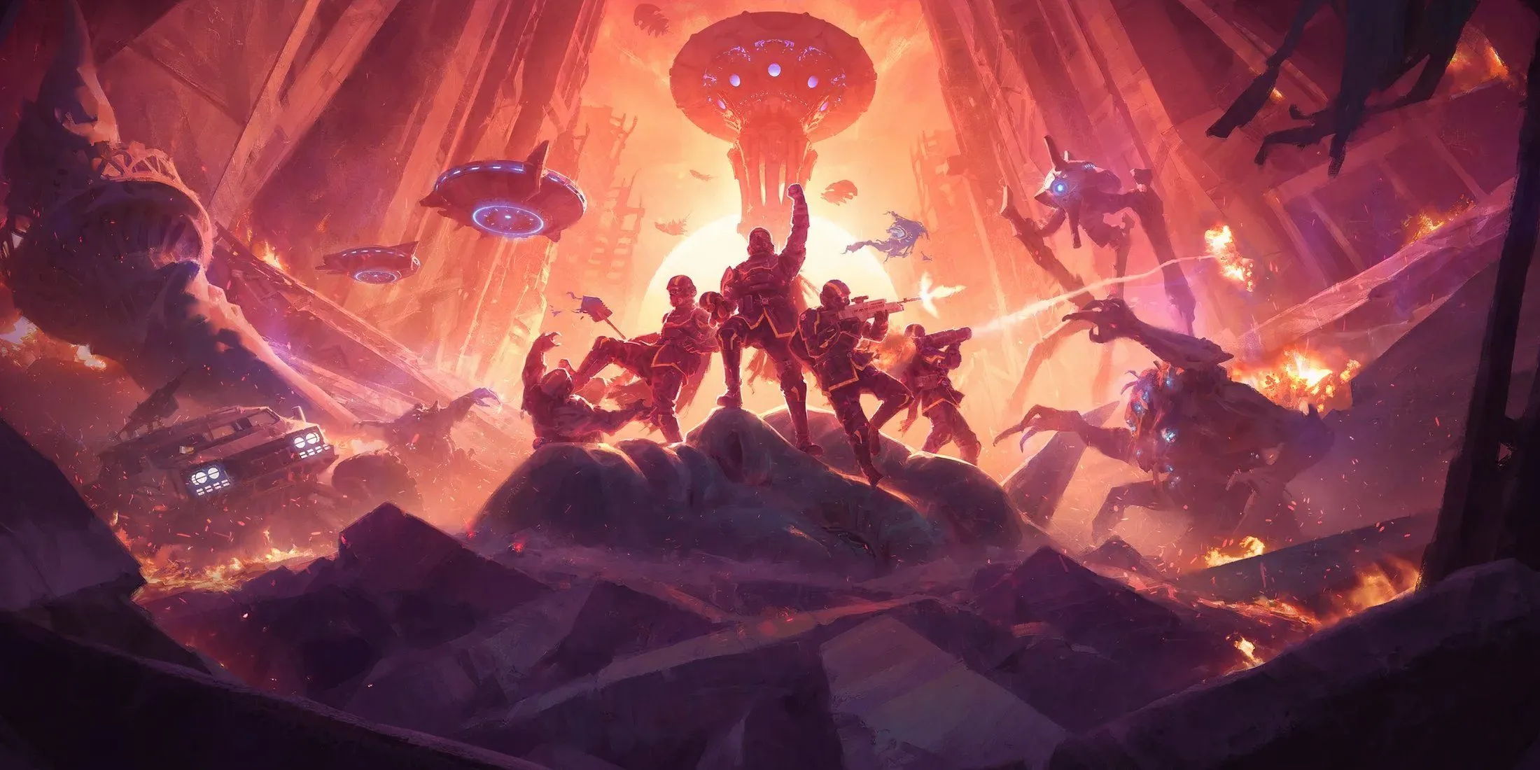 Khám phá một hành tinh mới đầy bí ẩn trong Helldivers 2, với địa hình sa mạc khô cằn và quái vật Automaton.