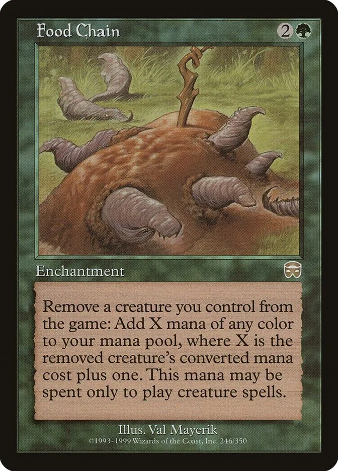 Thẻ bài Food Chain Magic The Gathering - Combo mana vô hạn với Terra