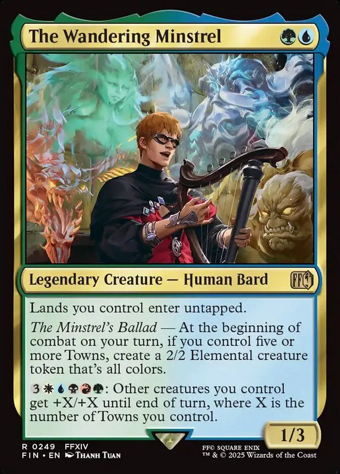 Thẻ bài The Wandering Minstrel trong Magic The Gathering Final Fantasy